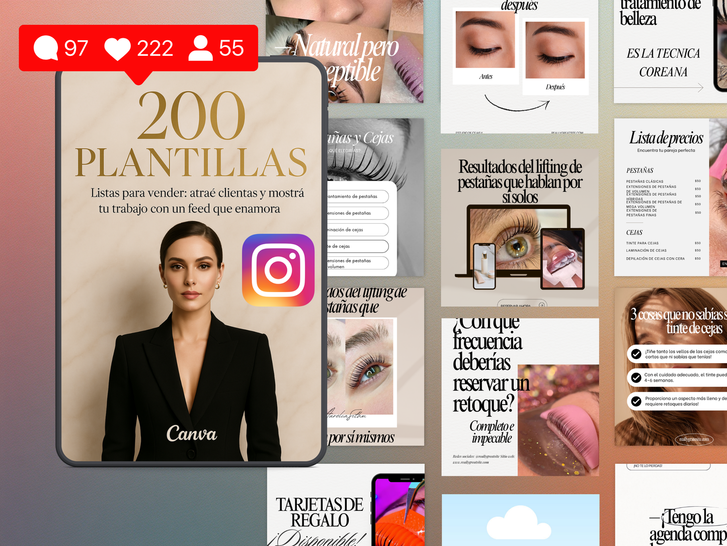 +200 PLANTILLAS PARA ELEVAR TU FEED.