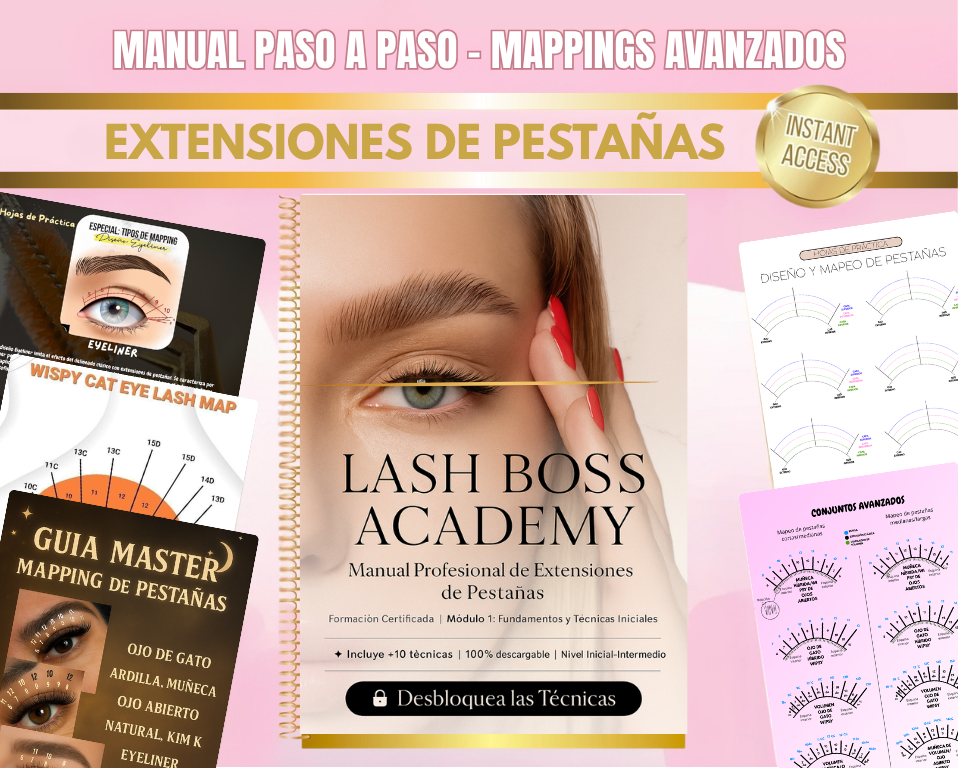 Master Extensiones de Pestañas - Domina Mappins avanzados